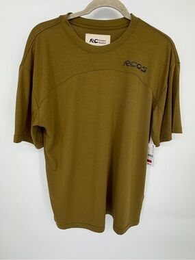 Reese Cooper Olive Green Short Sleeve Logo Tee